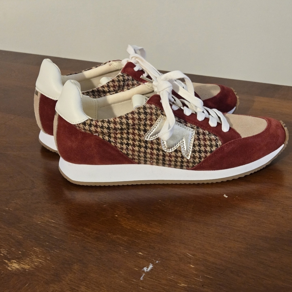 Birdies Size 8.5 Women's Roadrunner Sneaker Primary Plaid - Picture 4 of 13